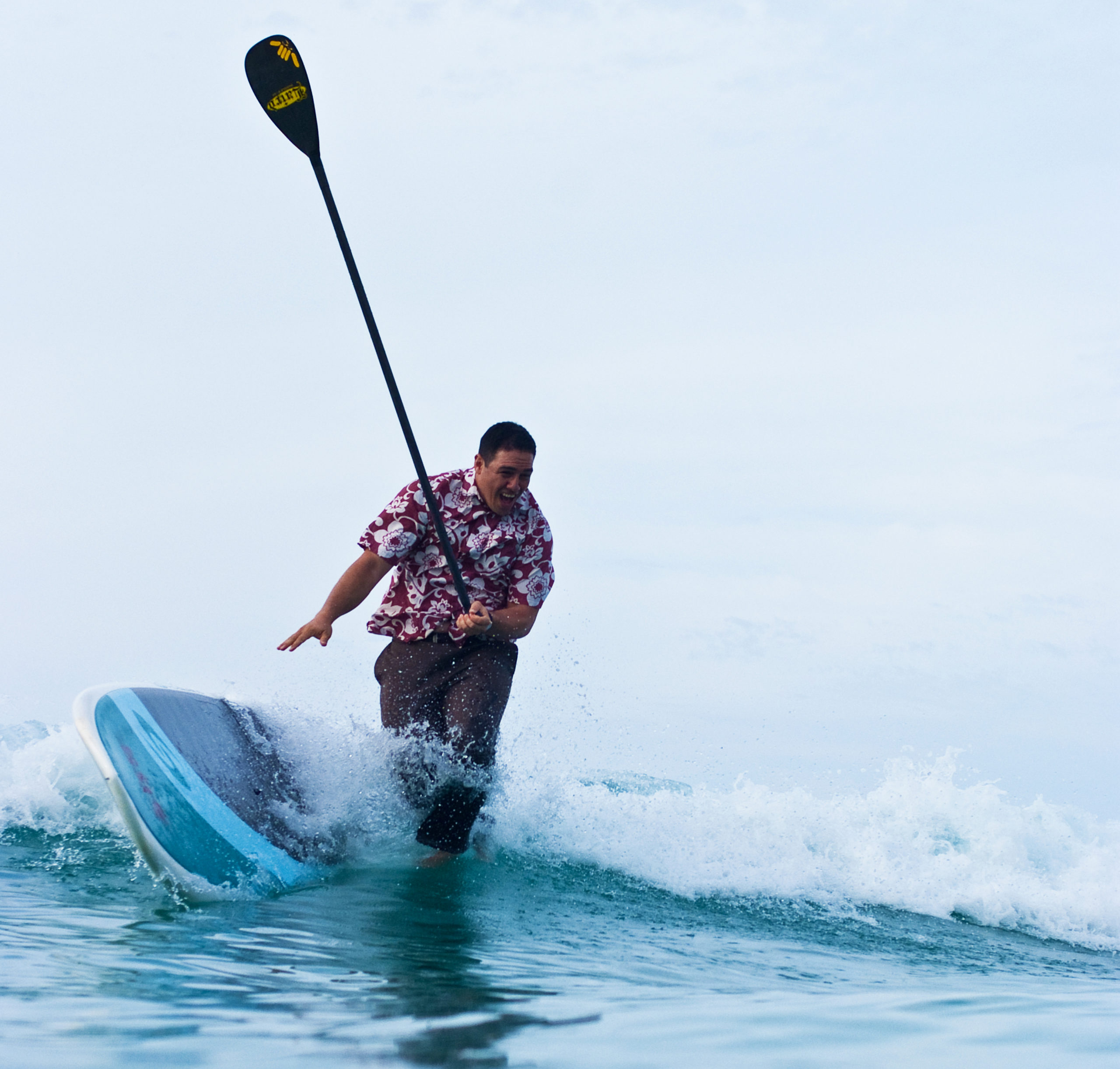 Man Paddle Boarding