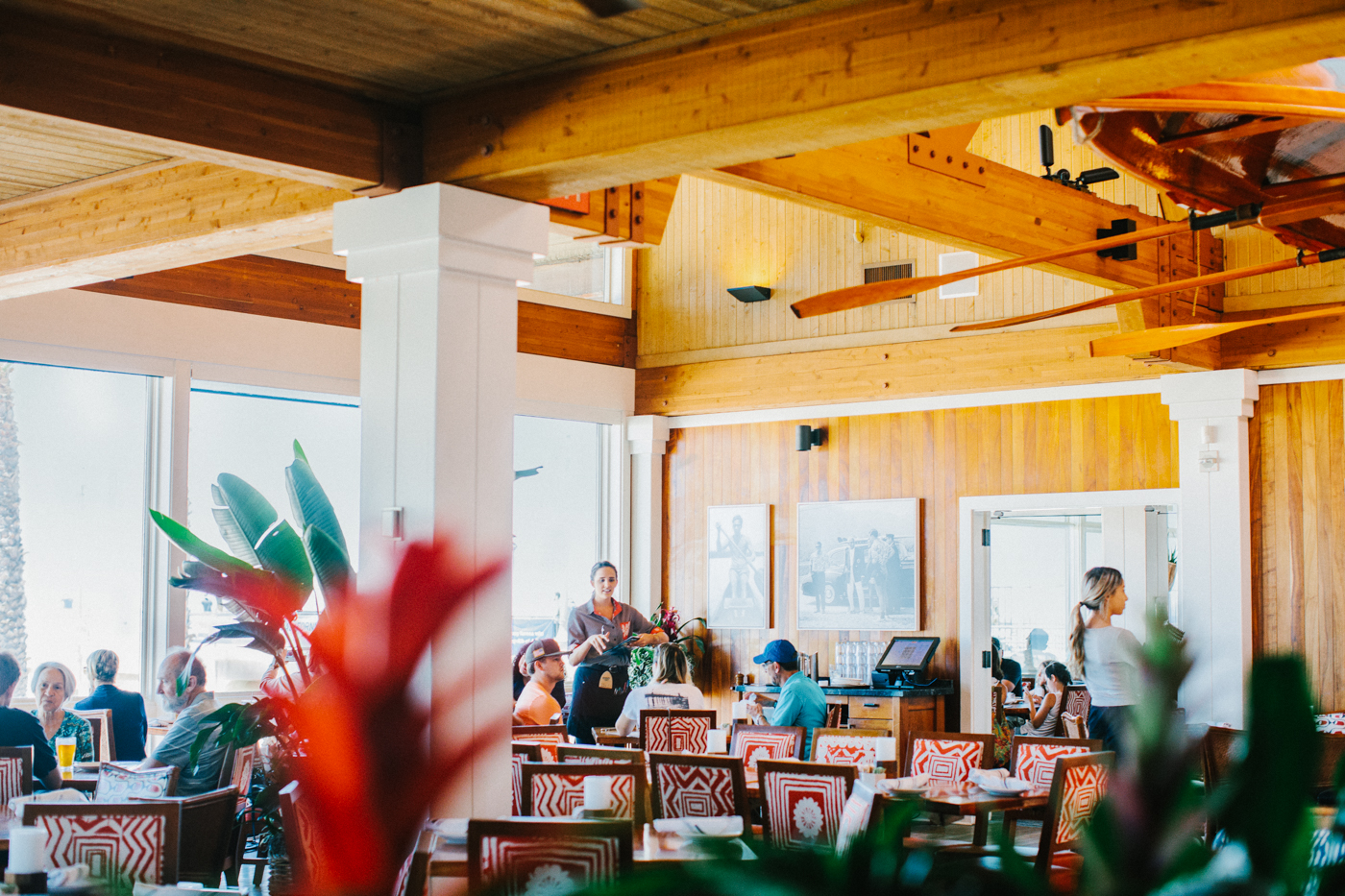 Interior view of a restaurant